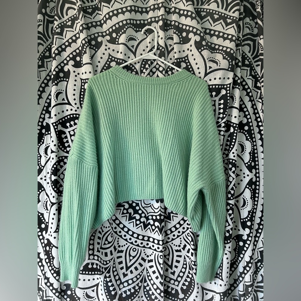 Quiet Storm Mint Green Sweater